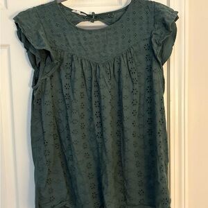 Maurices Teal Eyelet Blouse